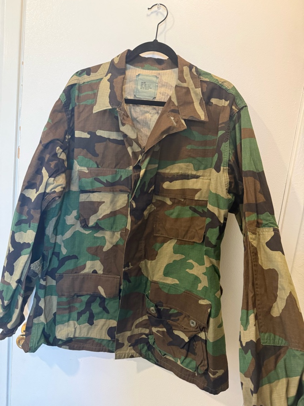 Camouflage Military Field Jacket - Green/Brown/Black